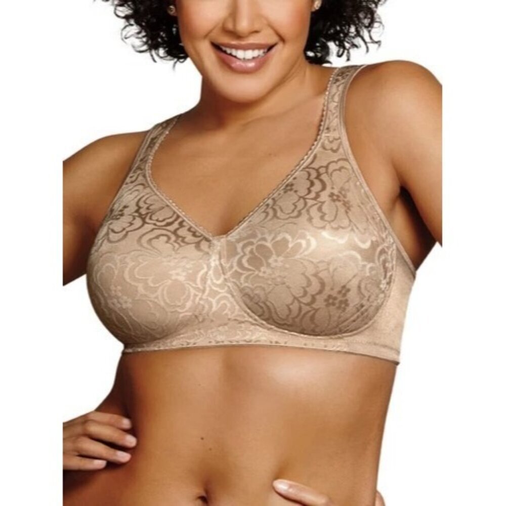 NEW Playtex 18 Hour Bra Nude 38C Wire Free 4745 Ultimate Lift & Support Wireless